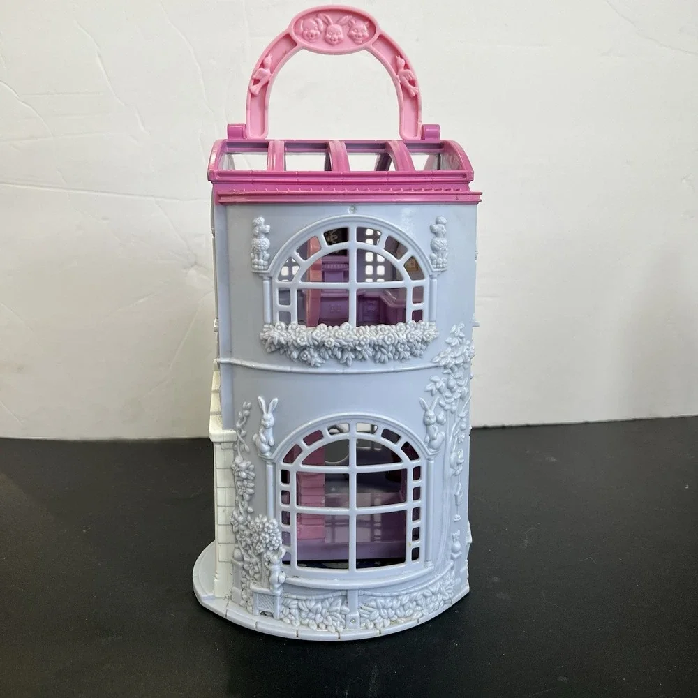 Fisher Price Precious Places Pet Parlor Vintage 1990s Folding Playset‎ Lavender